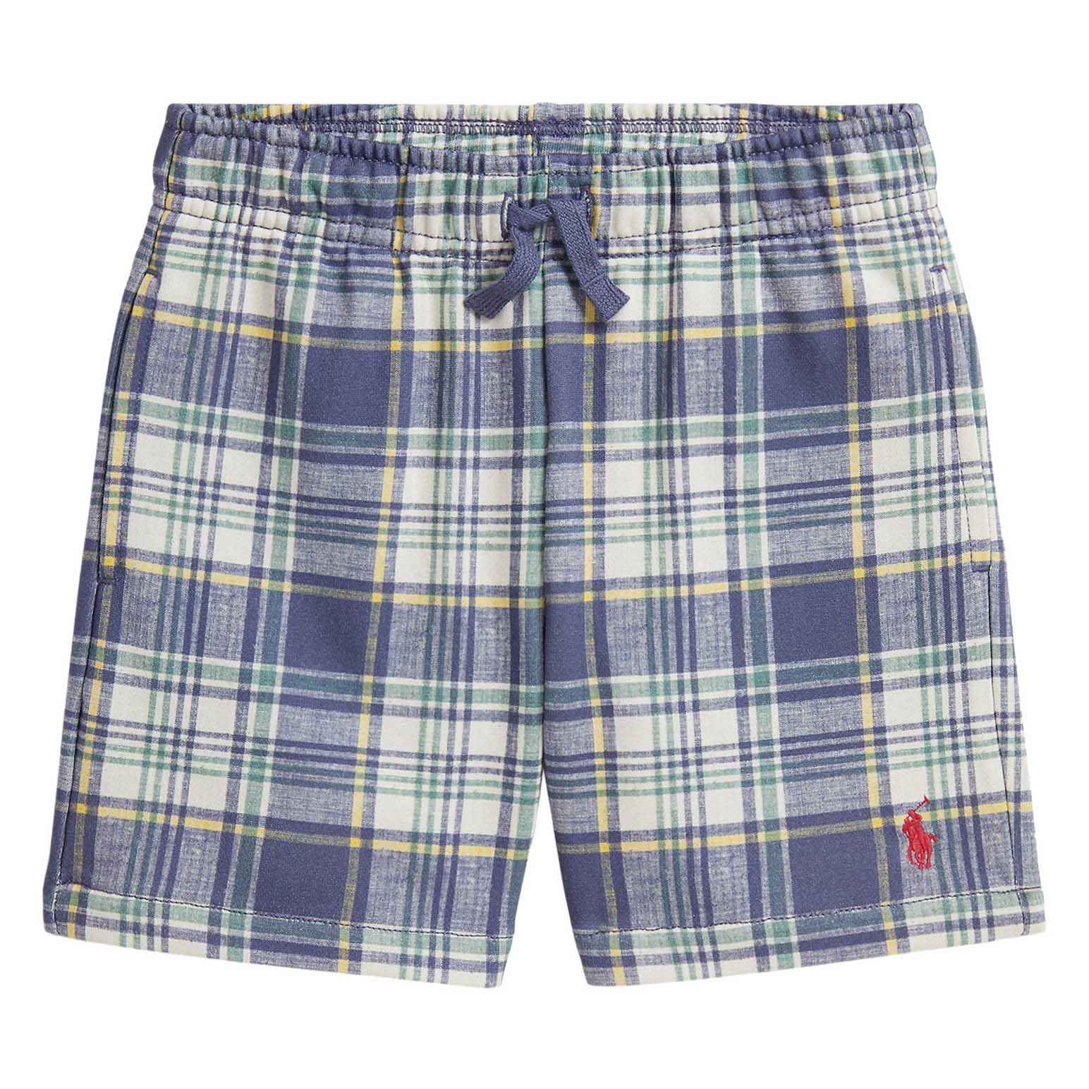 Polo Ralph Lauren Plaid French Terry Short 3-7Y